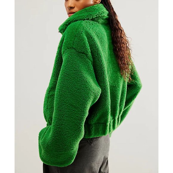 FREE PEOPLE Get Cozy Teddy Jacket / Rolling Hills - Picture 7 of 16